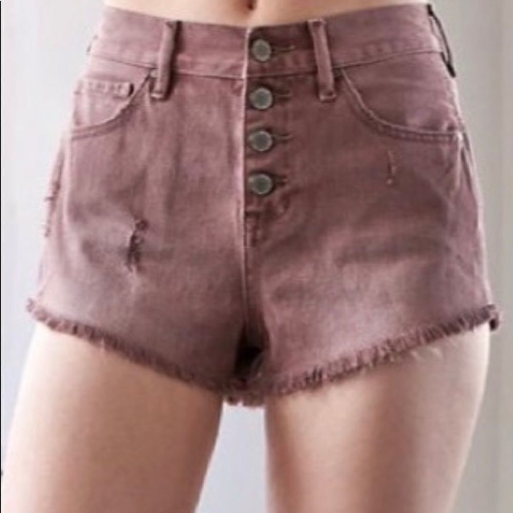 New Bullhead High Rise Button Fly Colored Cutoffs. Size 24.and size 23